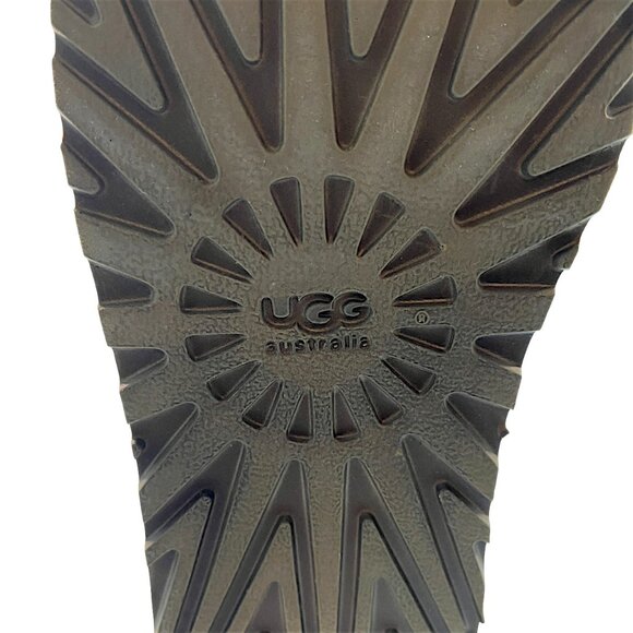 UGG Women's Pink Lattice Cardy Knit Sweater Boot Size 8 - Picture 9 of 10